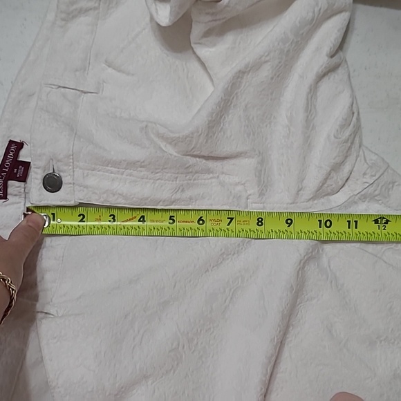 Jessica London White Textured Pants size 14 - Picture 9 of 9